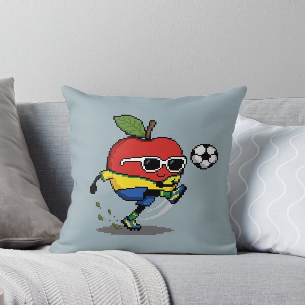 Item preview, Apple Pixel in a Soccer Uniform 4 designed and sold by White Rim Mates.