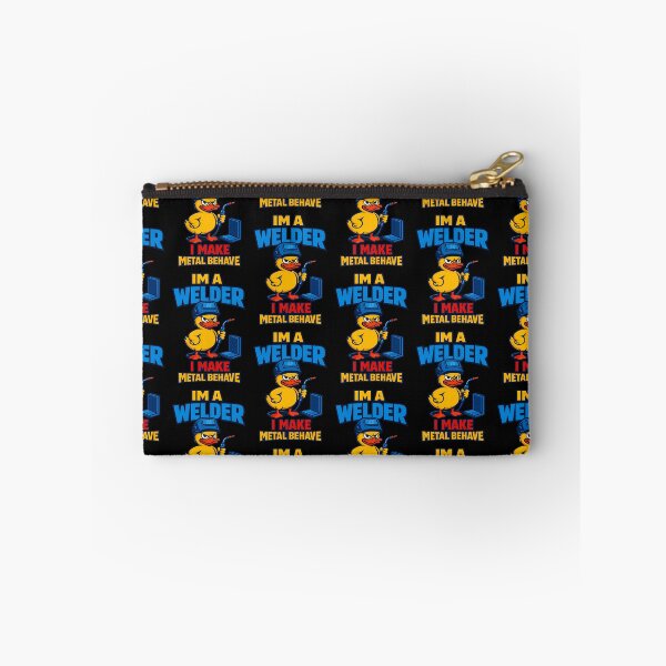 Item preview, Im A Welder I Make Metal Behave Funny Welding Duck Design designed and sold by TeeTimeTreasure.