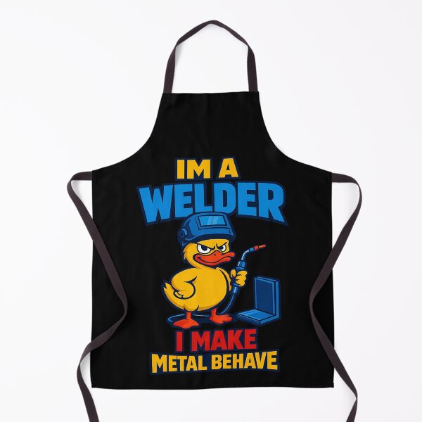 Item preview, Im A Welder I Make Metal Behave Funny Welding Duck Design designed and sold by TeeTimeTreasure.