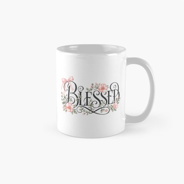 Item preview, Blessed Floral Coquette Bow, Christian Cottagecore Aesthetic, Cute Faith Apparel, Pastel Rose Art, Ephesians 1:3 designed and sold by LifeShoppe.
