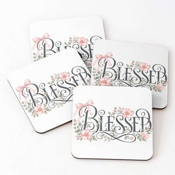 Item preview, Blessed Floral Coquette Bow, Christian Cottagecore Aesthetic, Cute Faith Apparel, Pastel Rose Art, Ephesians 1:3 designed and sold by LifeShoppe.