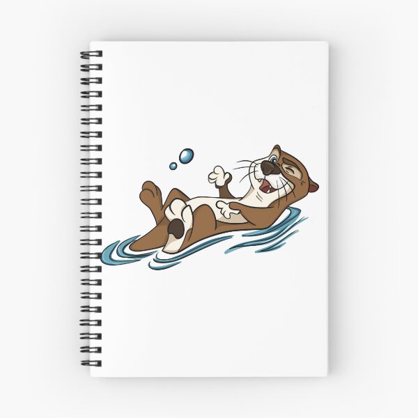 Item preview, Cute Floating Otter Winking Funny Sea Otter Cartoon Bubbles designed and sold by LYAN-STORE.