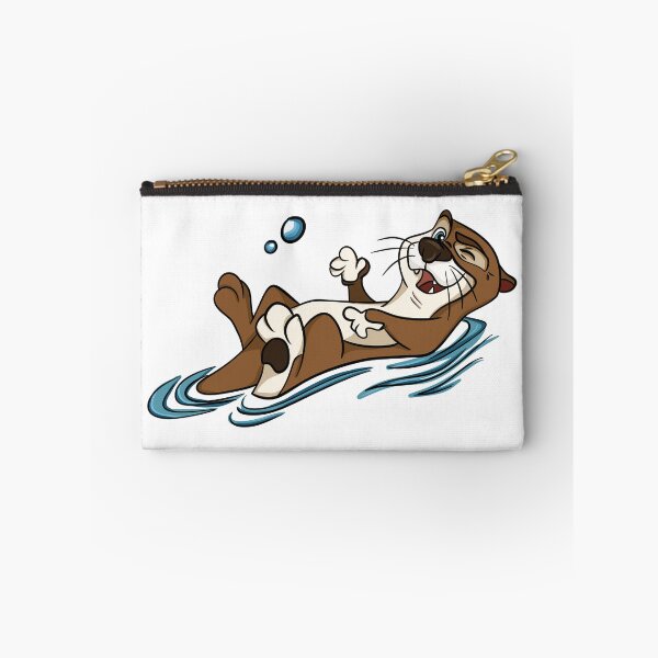Item preview, Cute Floating Otter Winking Funny Sea Otter Cartoon Bubbles designed and sold by LYAN-STORE.