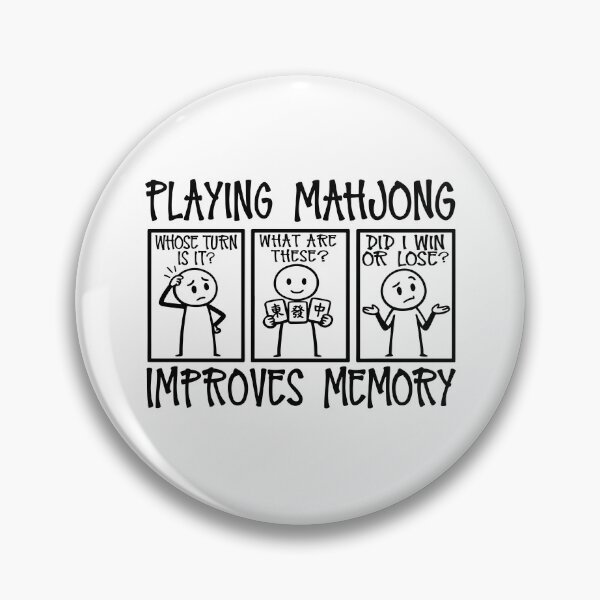 Item preview, Playing Mahjong Improves Memory designed and sold by Home-Crea-Abode.