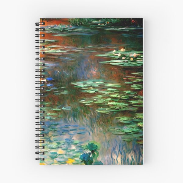 Item preview, Water Lily Pond, Evening (RHS) designed and sold by artdesignsnow.