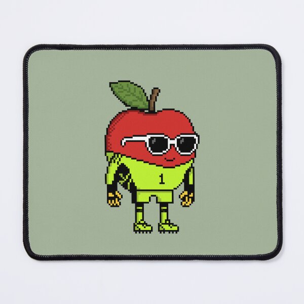 Item preview, Apple Pixel in a Goalkeeper Uniform 1 designed and sold by White Rim Mates.