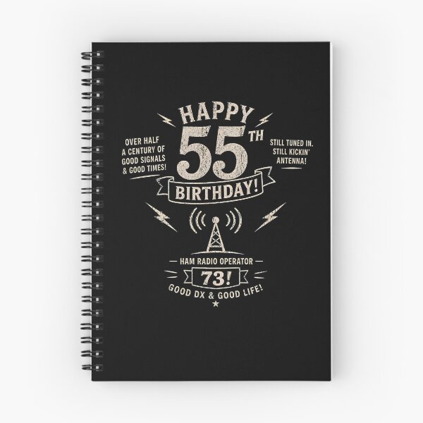 Artikelvorschau, Alles Gute zum 55. Geburtstag, Amateurfunker 73 Vintage entworfen und verkauft von Aetherix Studio.