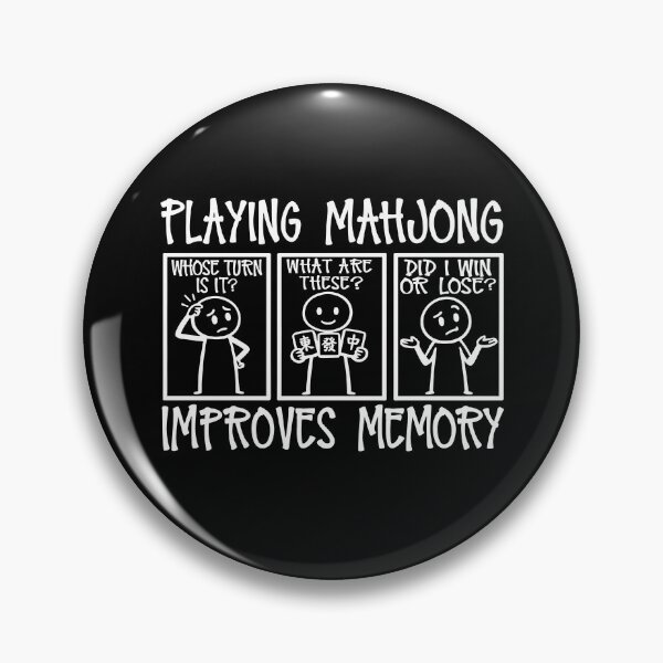 Item preview, Playing Mahjong Improves Memory designed and sold by Home-Crea-Abode.