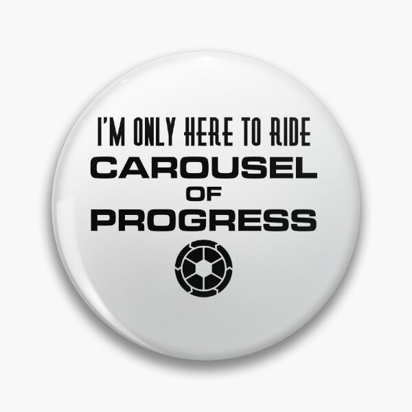 Item preview, Here for Progress Emblem designed and sold by Thom-Morrow.