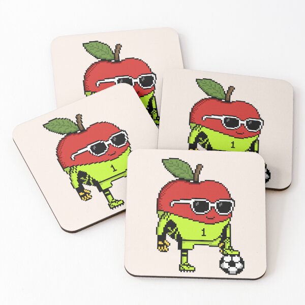 Item preview, Apple Pixel in a Goalkeeper Uniform 3 designed and sold by White Rim Mates.