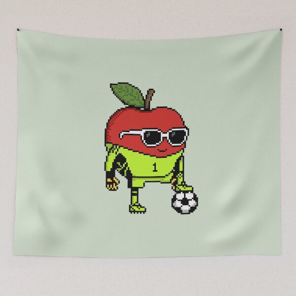 Item preview, Apple Pixel in a Goalkeeper Uniform 3 designed and sold by White Rim Mates.