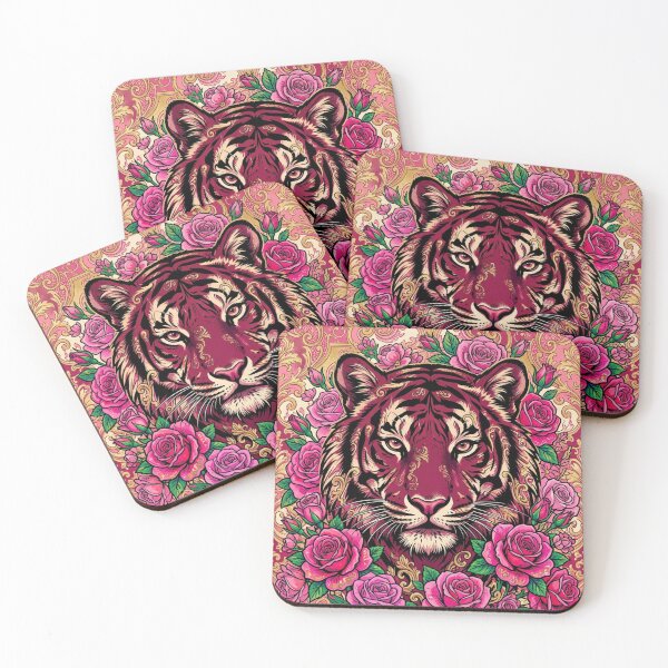 Item preview, Burgundy Tiger, Roses & Baroque designed and sold by DesignsByPrnces.