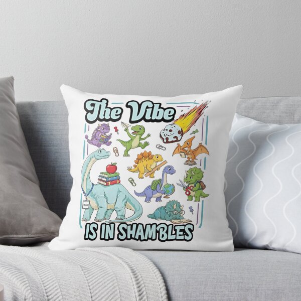 Item preview, Funny Teacher Shirt, The Vibe Is in Shambles, Dinosaurs Tee, Back to School designed and sold by VegaPPAr.