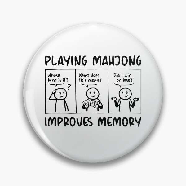 Item preview, Playing Mahjong Improves Memory designed and sold by Home-Crea-Abode.