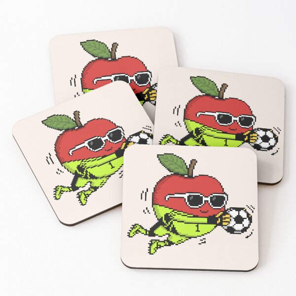 Item preview, Apple Pixel in a Goalkeeper Uniform 4 designed and sold by White Rim Mates.