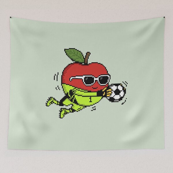 Item preview, Apple Pixel in a Goalkeeper Uniform 4 designed and sold by White Rim Mates.