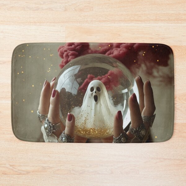 Item preview, Ghost in Crystal Ball Halloween Art designed and sold by SweetLilith.