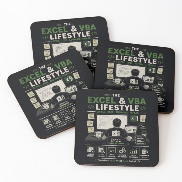 Item preview, Excel & VBA Lifestyle | Power Query & Excel Analyst Shirt designed and sold by Cavalier-org.