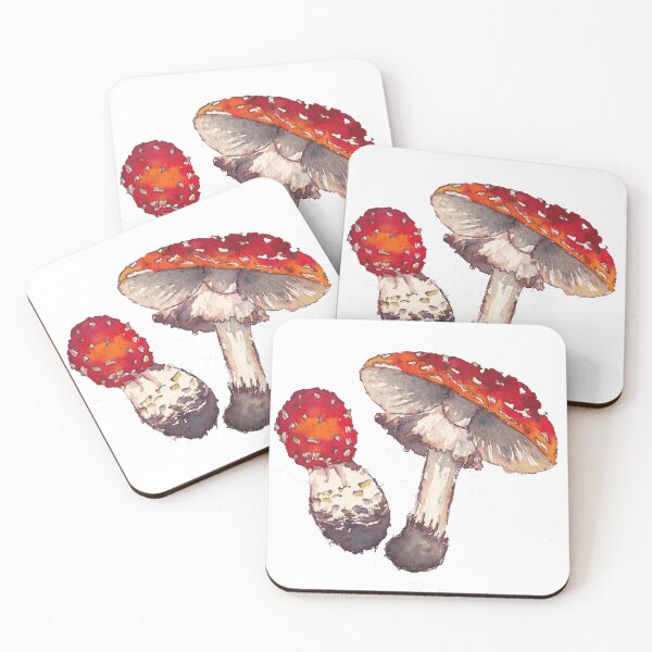 Item preview, Amanita watercolor mushroom designed and sold by veroslawa.