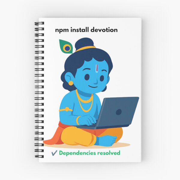 Item preview, npm install devotion | JavaScript Developer Sticker | Tech Humor designed and sold by BhaktiByte.