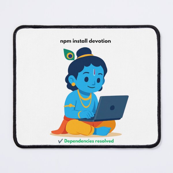 Item preview, npm install devotion | JavaScript Developer Sticker | Tech Humor designed and sold by BhaktiByte.