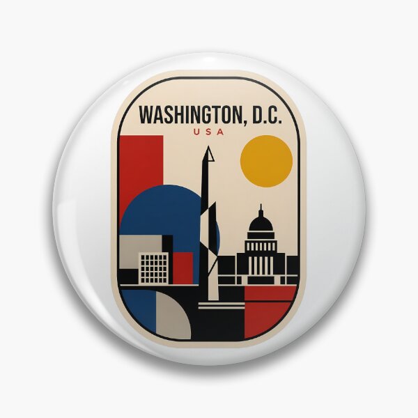 Item preview, Minimalist Geometric Washington DC Capitol Monument USA designed and sold by k3rstman1.
