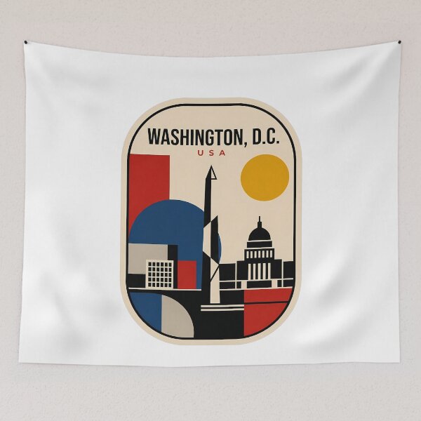 Item preview, Minimalist Geometric Washington DC Capitol Monument USA designed and sold by k3rstman1.