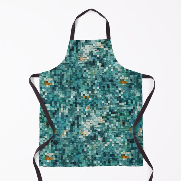 Item preview, Teal Paper Pixel Square Grid Seamless Photo Texture designed and sold by DigitaICraft.