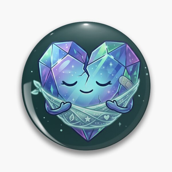Item preview, Healing Crystal Heart Mascot | Cute Gem Character designed and sold by Nawi32.