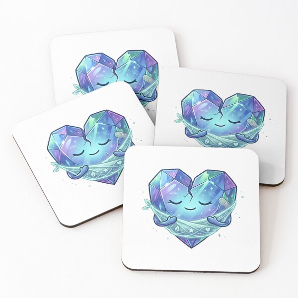 Item preview, Healing Crystal Heart Mascot | Cute Gem Character designed and sold by Nawi32.