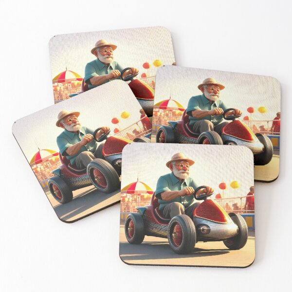 Item preview, Old Man riding a go-cart designed and sold by Colin Bentham.