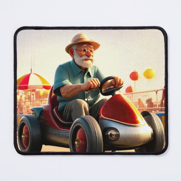 Item preview, Old Man riding a go-cart designed and sold by Colin Bentham.