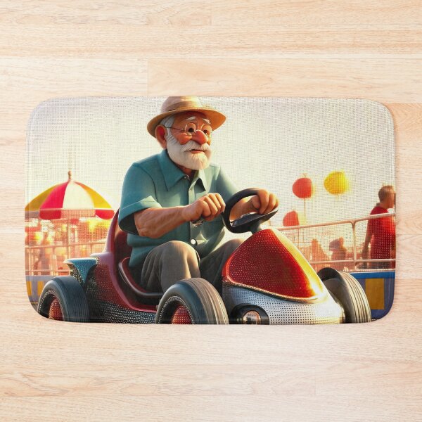 Item preview, Old Man riding a go-cart designed and sold by Colin Bentham.