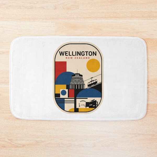 Item preview, Wellington New Zealand Retro Geometric Cityscape designed and sold by k3rstman1.