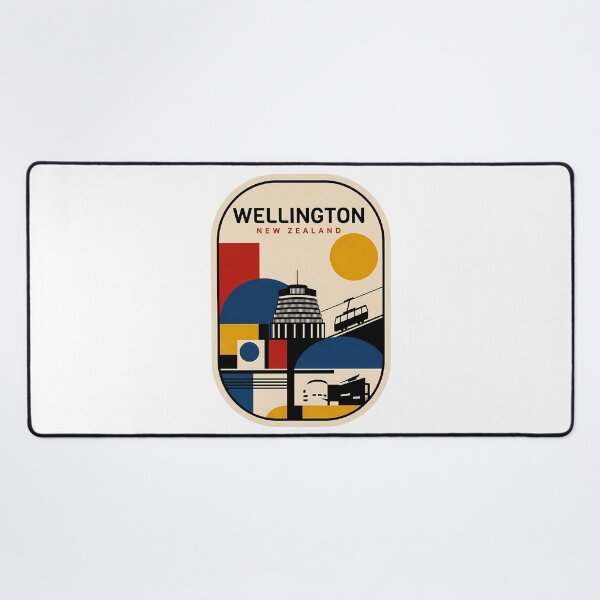 Item preview, Wellington New Zealand Retro Geometric Cityscape designed and sold by k3rstman1.