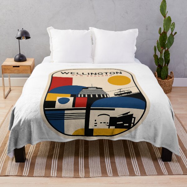 Item preview, Wellington New Zealand Retro Geometric Cityscape designed and sold by k3rstman1.
