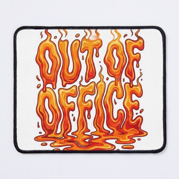 Item preview, Out of Office Melting Typography - Funny Work Burnout Vacation designed and sold by KamilKfoon.