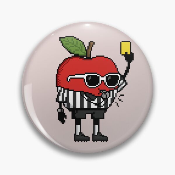 Item preview, Apple Pixel in a Referee Uniform 3 designed and sold by White Rim Mates.