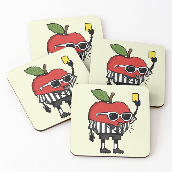 Item preview, Apple Pixel in a Referee Uniform 3 designed and sold by White Rim Mates.