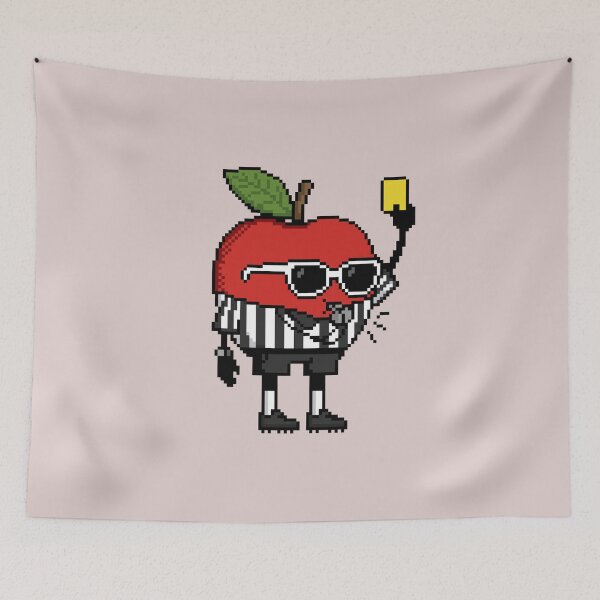 Item preview, Apple Pixel in a Referee Uniform 3 designed and sold by White Rim Mates.
