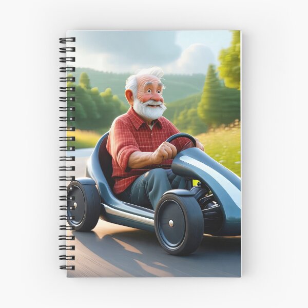 Item preview, Old Man riding a go-cart designed and sold by Colin Bentham.