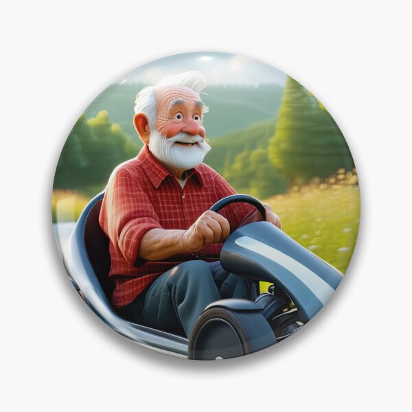 Item preview, Old Man riding a go-cart designed and sold by Colin Bentham.
