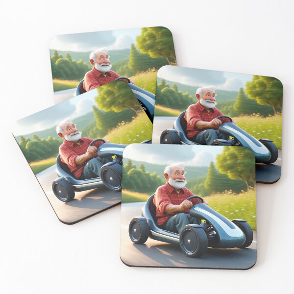 Item preview, Old Man riding a go-cart designed and sold by Colin Bentham.