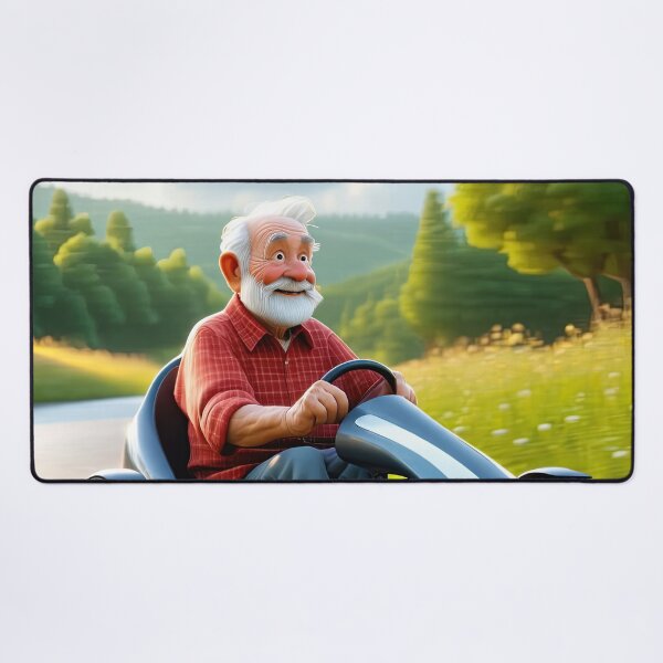 Item preview, Old Man riding a go-cart designed and sold by Colin Bentham.