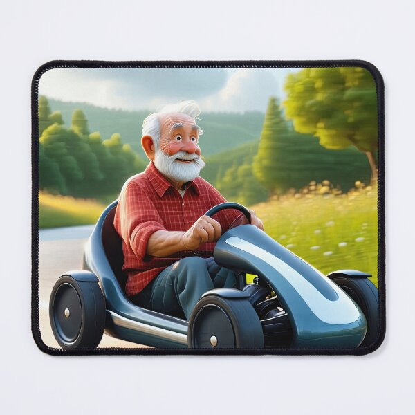 Item preview, Old Man riding a go-cart designed and sold by Colin Bentham.