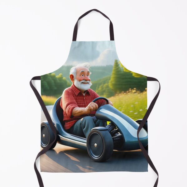 Item preview, Old Man riding a go-cart designed and sold by Colin Bentham.
