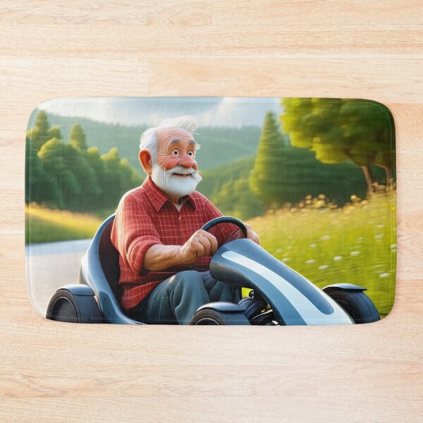 Item preview, Old Man riding a go-cart designed and sold by Colin Bentham.