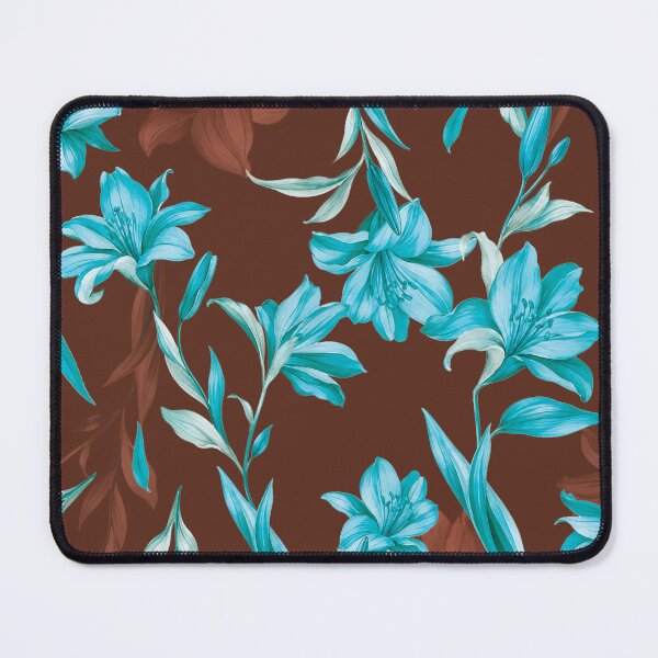 Item preview, Turquoise Lily Pattern designed and sold by imaniko.