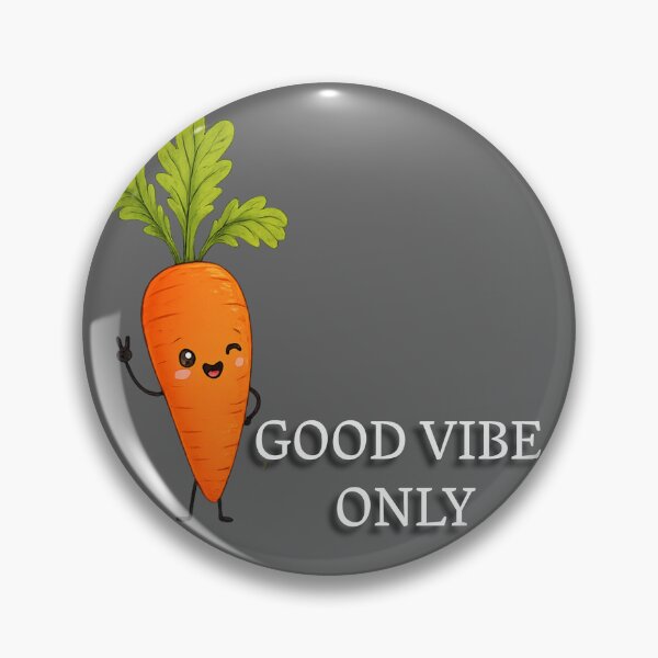 Item preview, Cute Kawaii Carrot Good Vibes Only Sticker  Main Tag designed and sold by PremVerse.