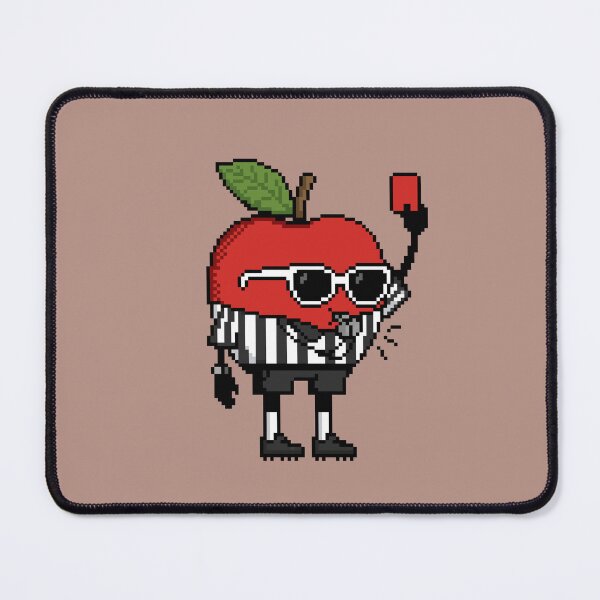 Item preview, Apple Pixel in a Referee Uniform 4 designed and sold by White Rim Mates.